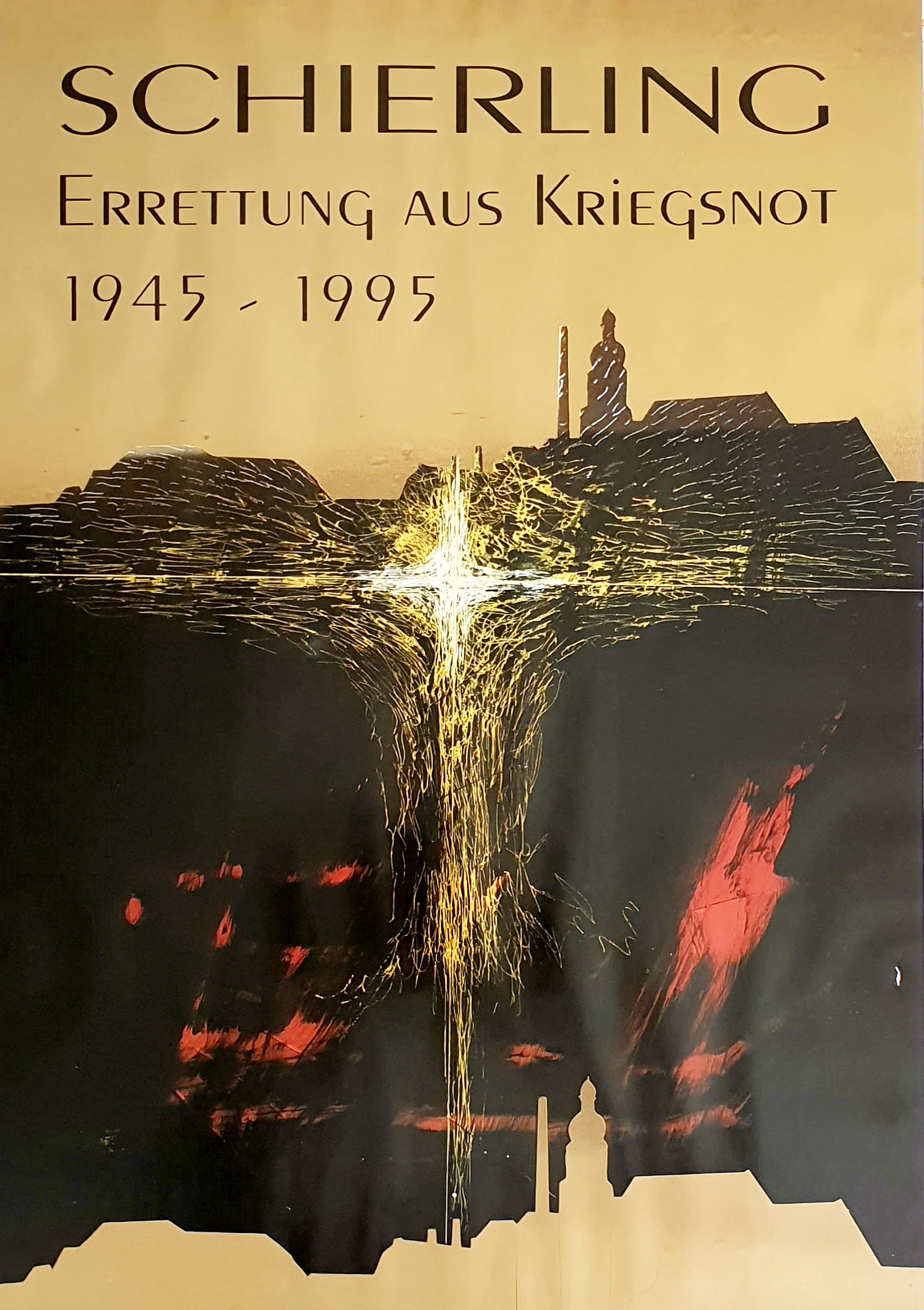 Gelbde Schierling Plakat aus dem Jahre 1995